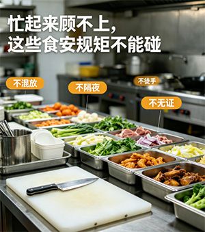 忙起来顾不上的时候，哪些食安规矩是绝对不能碰的？