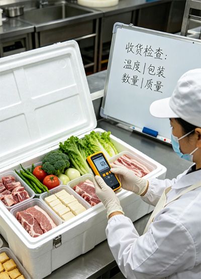 送食材来档口接手的时候该怎么查？
