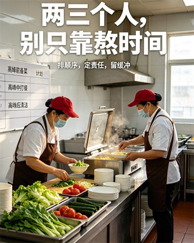 档口就两三个人，怎么排班干活最省劲儿？