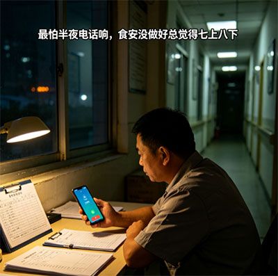 最怕半夜电话响，食安没做好，总觉得七上八下的