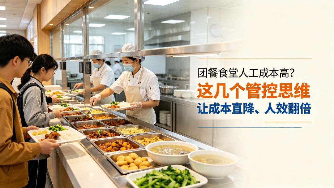 团餐食堂人工成本高？这几个管控思维，让成本直降、人效翻倍 团餐实拍图1