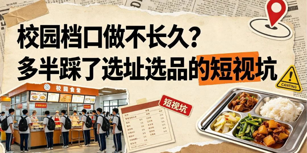 校园档口做不长久？多半踩了选址选品的短视坑 团餐实拍图1