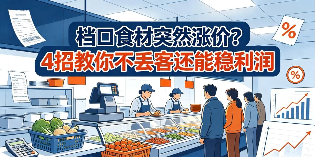 档口食材突然涨价？4招教你不丢客还能稳利润 团餐实拍图1