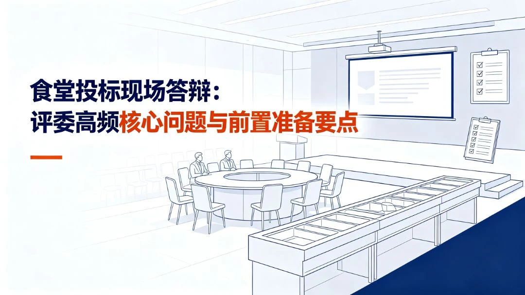 食堂投标现场答辩：评委高频核心问题与前置准备要点
