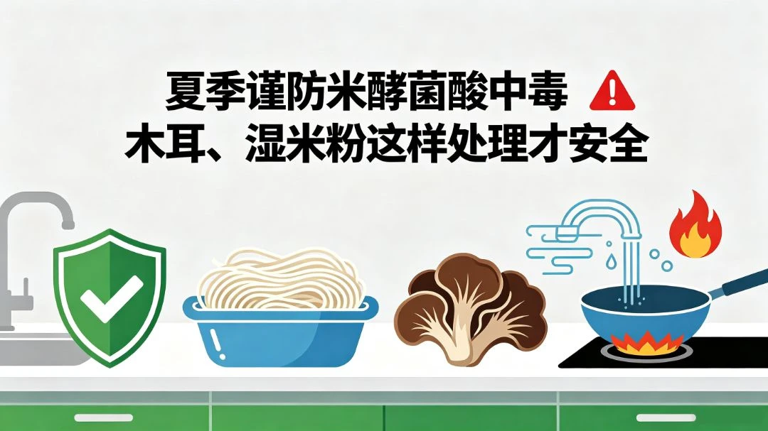 夏季谨防米酵菌酸中毒：木耳、湿米粉这样处理才安全
