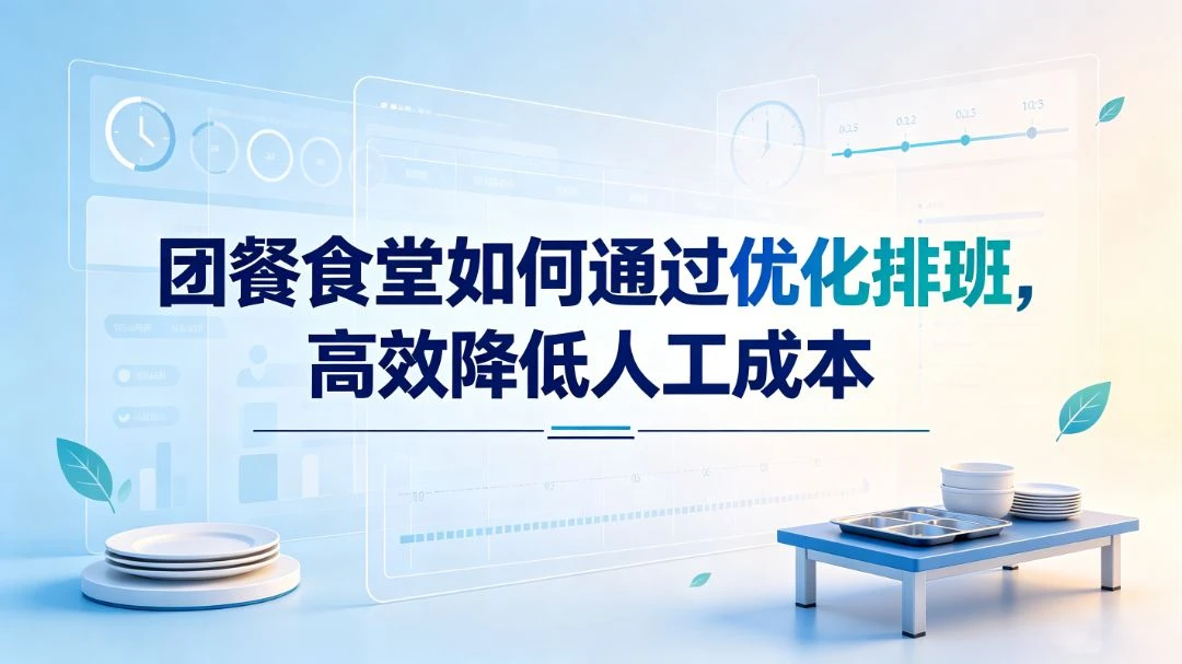 团餐食堂如何通过优化排班，高效降低人工成本