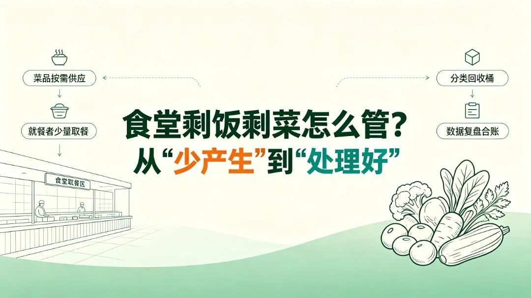 食堂剩饭剩菜怎么管？从“少产生”到“处理好” 团餐实拍图1