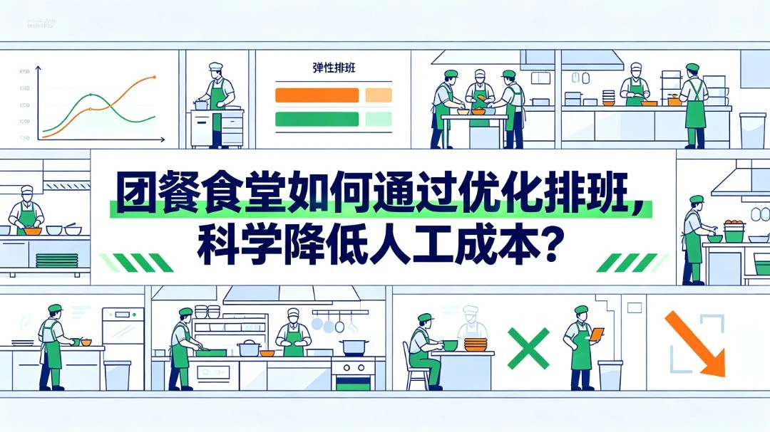 团餐食堂如何通过优化排班，科学降低人工成本？ 团餐实拍图1