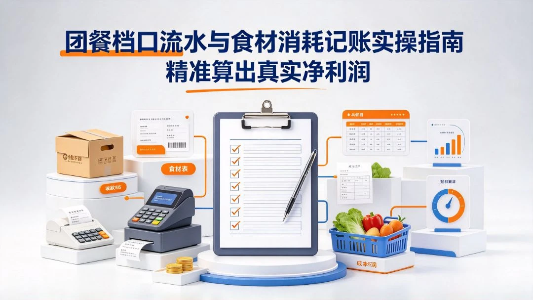 团餐档口流水与食材消耗记账实操指南：精准算出真实净利润 团餐实拍图1