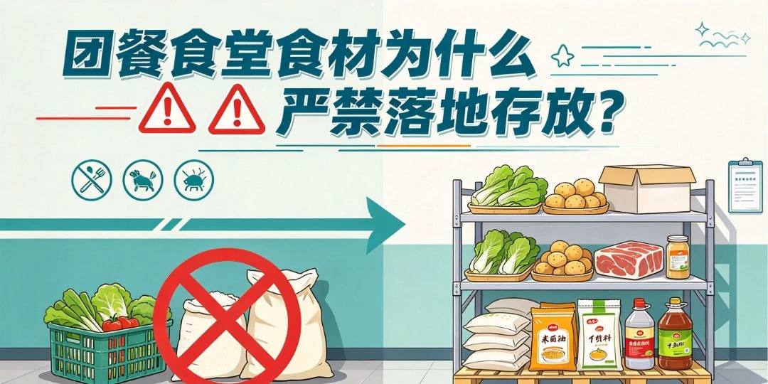 团餐食堂食材为什么严禁落地存放？ 团餐实拍图1