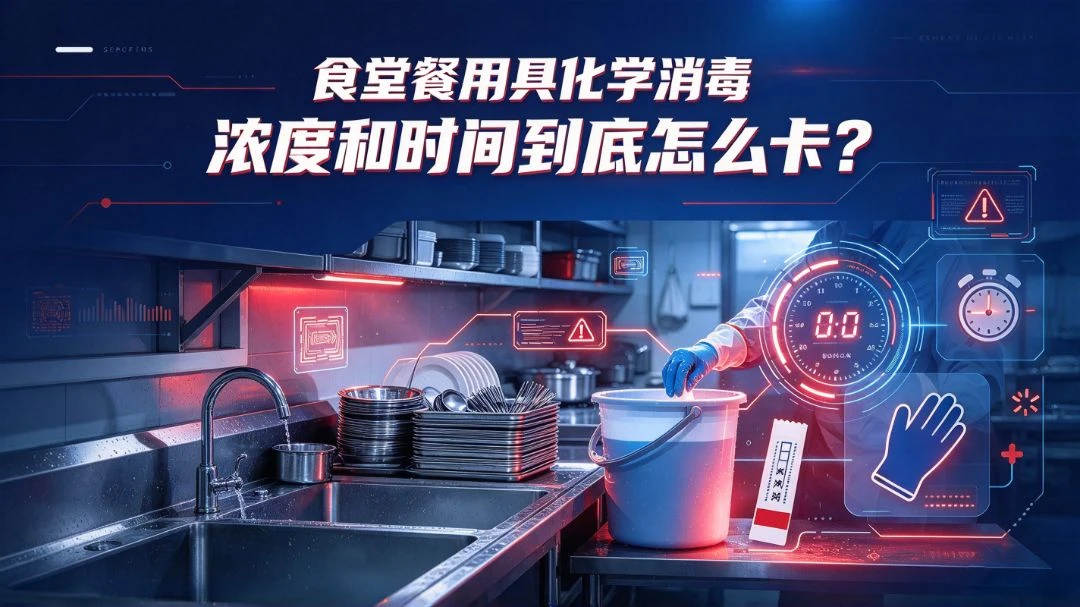食堂餐用具化学消毒：浓度和时间到底怎么卡？ 团餐实拍图1