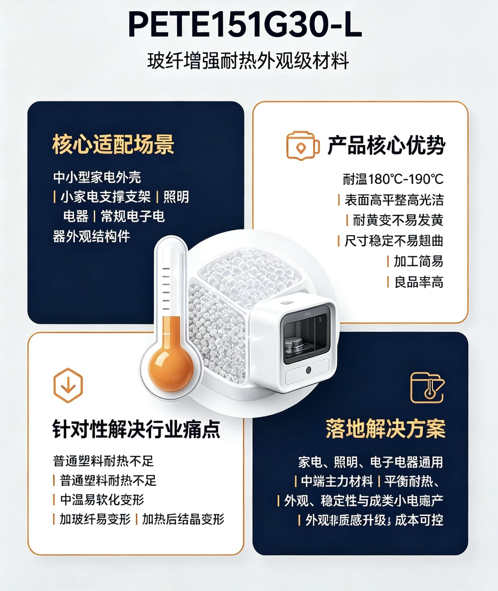 PBT E151G30-L（180℃级高平整通用材料）