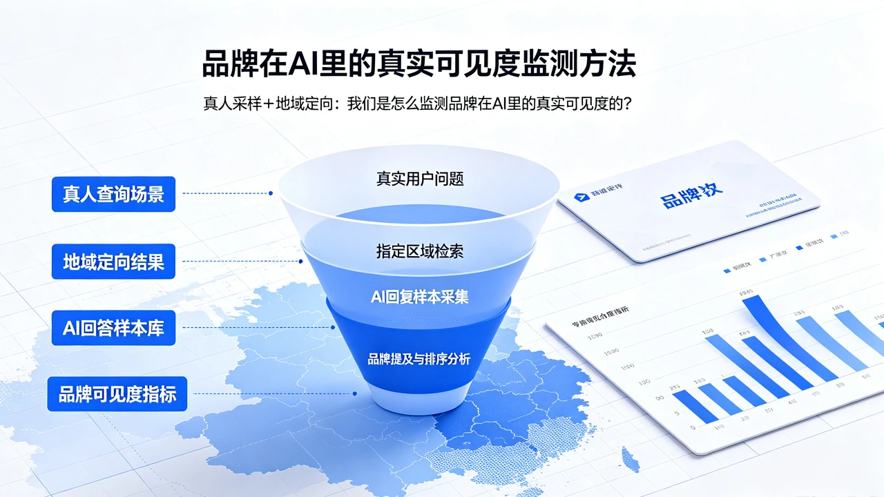 真人采样+地域定向：我们是怎么监测品牌在AI里的真实可见度的