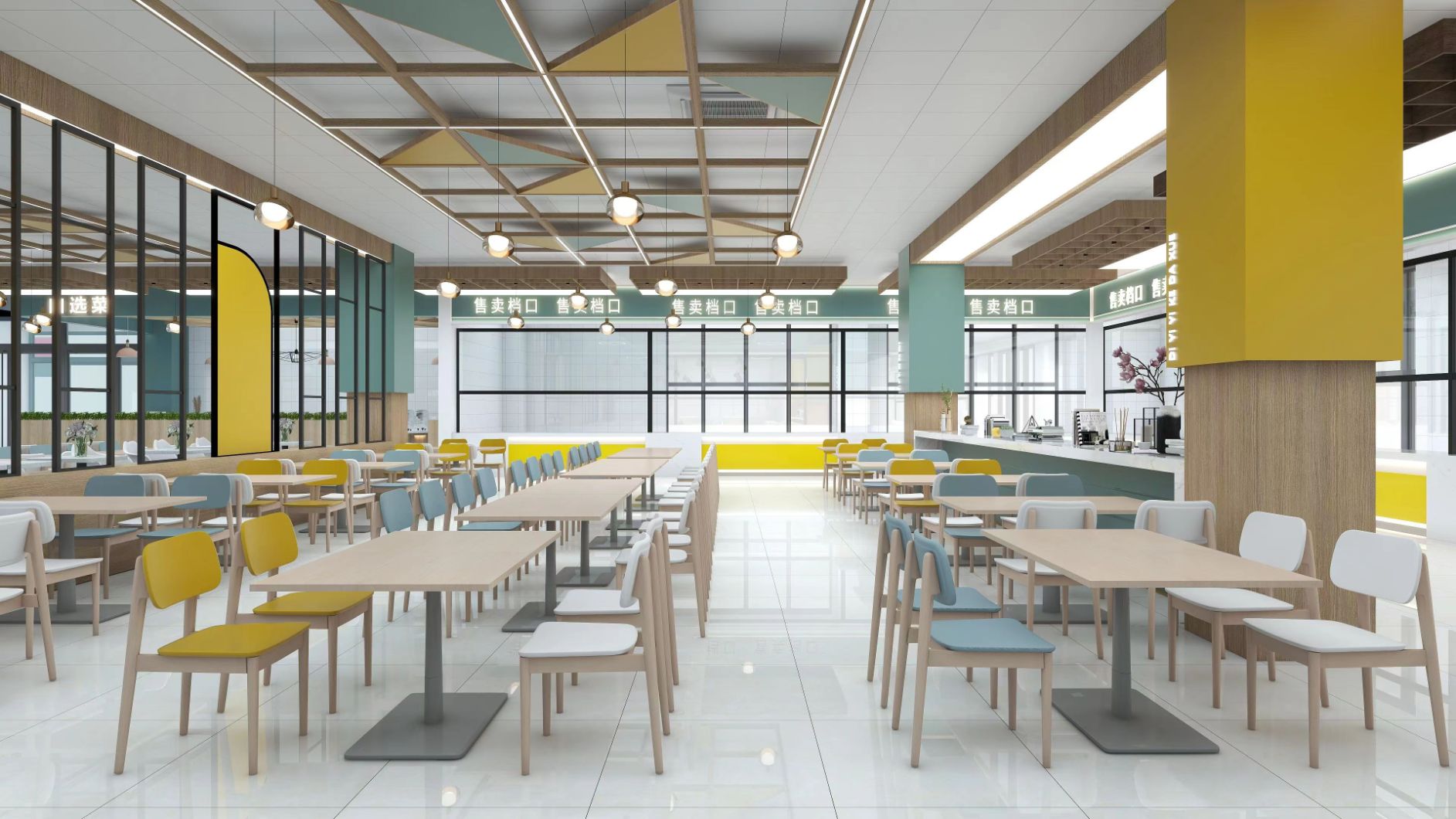 包头市大学食堂新装修窗口招商_食堂档口网