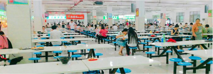 广州各地区大学食堂档口有好的位置